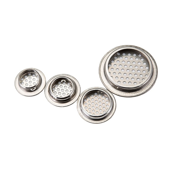 SagaSave Air Vent Grill Dryer Vent Cover with Mesh Holes Stainless Steel Silver 19mm-53mm