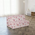 thumbnail image 2 of Floral Foldable Mattress, Assorted Spring Botany Items, 74.8" x 39.4", Pink Pink, by Ambesonne, 2 of 4