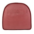 thumbnail image 3 of Gripper Non-Slip 15" x 16" Vienna Chenille Scarlett Red Chair Cushions, Set of 4, 3 of 6