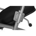 thumbnail image 3 of Regency Cadence Flexible High Back with Padded Fabric Seat Nesting Chair with Tablet Arm - Black, 3 of 8