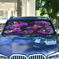 thumbnail image 4 of ALAZA Magic Butterfly Windshield Sun Shade Car Foldable Visor Block UV Rays Protector 53"x23.5", 4 of 8