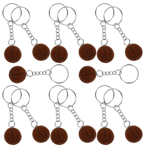 PAMINGONO Sports Keychains Resin Orange 12Pcs