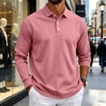 thumbnail image 5 of Oazcsf Polo Shirts for Men Long Sleeve Button Down Polo Shirt Collared Casual Breathable Tshirts Moisture Wicking Summer Classic Golf T-Shirt, 5 of 6