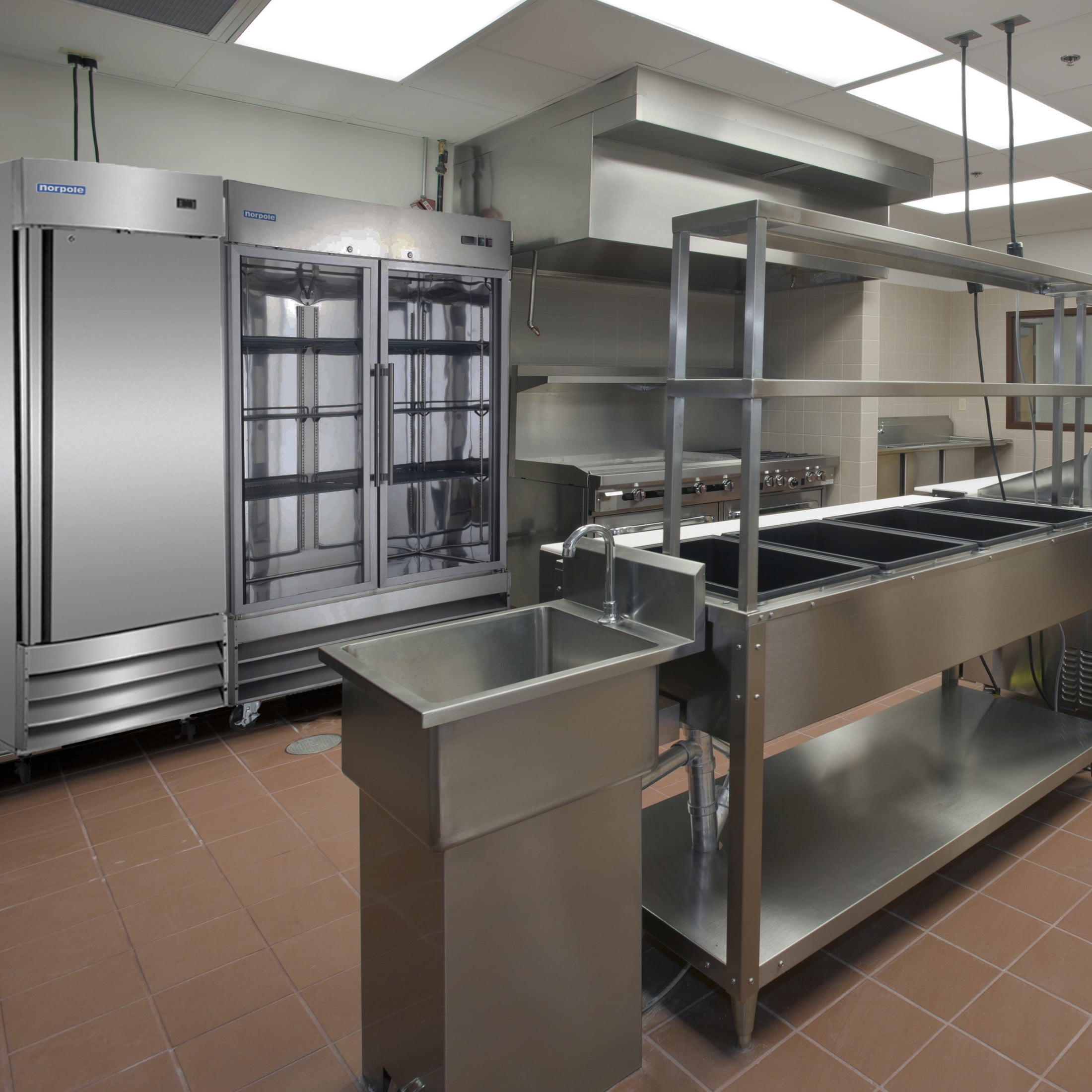 2 Glass Door Reach-In Freezer