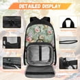 thumbnail image 3 of Yspwyqan Backpack Set for High School, Vintage Rose Floral Girls Backpack Lunchbox Set with Front Pocket, Lightweight Large Capacity Fits 14 Inch Laptop Bookbags for Elementary Travel, 3 of 7