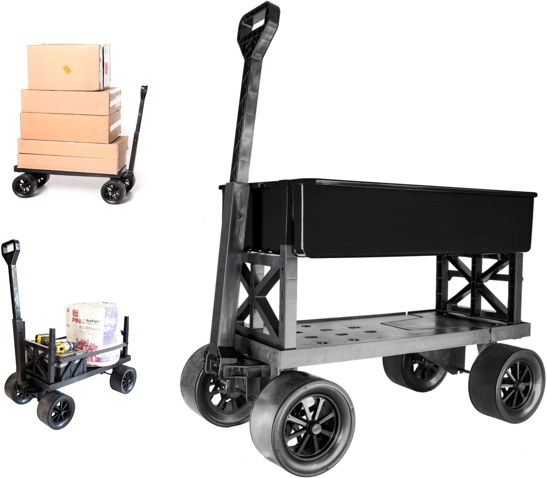Sleeved Folding Trolley Cart Wheel Dollies Dozop Heavy Duty Compact Dolly Cart 
