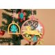 thumbnail image 3 of 30 adornos colgantes de madera sin terminar para decoraciones navideñas, 5 estilos de rodajas de madera de bricolaje con agujeros chunchuan, 3 of 4