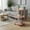 Pink, variant on Bedside Table, Portable Nightstand for Small Spaces, Easy Assembly Lightweight End Table with Sturdy Plastic Design, Ideal for Bedroom Living Room Or Office