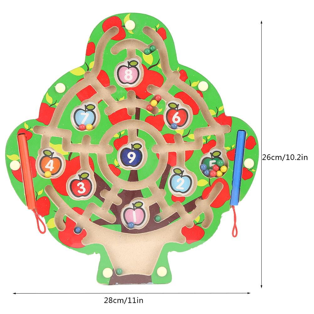 Herwey Children Brain Training Toy,Educational Toy,Kid Wooden Educational Maze Children
