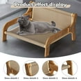 thumbnail image 1 of Sofá rascador para gatos, juguetes para rascar, sofá con forma linda, moderna y elegante, alfombra para rascar, muebles para gatos para dormir, 1 of 8