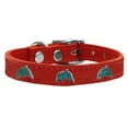 thumbnail image 2 of Mirage Pet 83-121 Rd12 Dolphin Widget Genuine Leather Dog Collar - Red, Size 12, 2 of 2