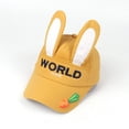 thumbnail image 1 of Baby Boy Girls Kids Easter Rabbit Soft Sunhat Eaves Baseball Cap Sun Hat Beret Yellow, 1 of 4