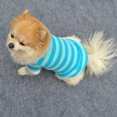 thumbnail image 3 of Flmtop Pet Colthes Pattern Design Pet Supplies Skin-friendly Stripes Dog T-Shirt for Walking Red, 3 of 9