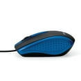thumbnail image 6 of Verbatim Corded Optical Computer Mouse, Ergonomic, 3 Buttons, USB (Blue), 6 of 7
