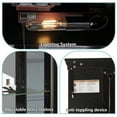 thumbnail image 2 of HIUU Tall Curio Cabinets with Glass Doors,Tall Glass Display Cabinet with Lights,China Cabinets with Doors(Black), 2 of 8