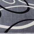 thumbnail image 4 of Allstar Grey Modern Geometric Black circle design Area Rug (5' 2" x 7' 2"), 4 of 7