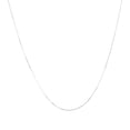 thumbnail image 2 of 10K White Gold 0.45mm Box Chain with Lobster Clasp - 18 Inch, 2 of 6