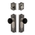 thumbnail image 2 of Grandeur Parthenon Plate Single Cylinder Knob Combo Pack with Coventry Knob and matching Deadbolt, 2 of 6