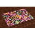 thumbnail image 1 of Ambesonne Leopard Print Place Mats Set of 4, Mottled Camo, Standard Size, Multicolor, 1 of 4