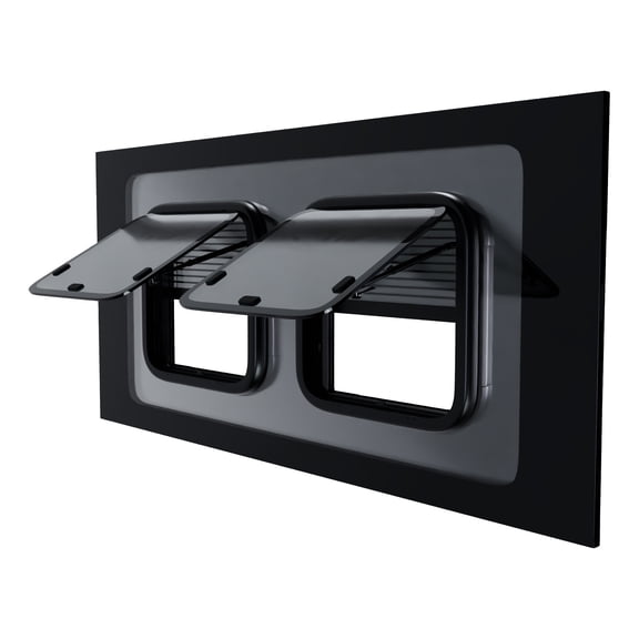 Brixwell RAWD003L 1410mm x 666mm Ram ProMaster Van Glass Window,Driver Side First Slider with Dual Awning with Two Fly Screen Window Position Privacy Tinted