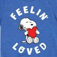 thumbnail image 3 of Peanuts - Feelin Loved  - Toddler And Youth Short Sleeve Graphic T-Shirt, 3 of 6