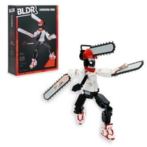 BLDR Chainsaw Man Building Set - 10 inch Buildable Articulated Action Figure with 311 Pieces