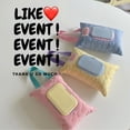 thumbnail image 1 of Caja de pañuelos para automóvil de color macarrón de estilo coreano, funda de pañuelos impermeable, bolsa de pañuelos, linda bolsa colgante para toallitas de cochecito de bebé, 1 of 5