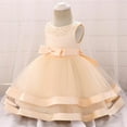 thumbnail image 3 of Hiijoy Newborn Girls Wedding Party Princess Dress Sleeveless Pageant Gown, Sizes 0-18M, 3 of 8