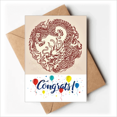thumbnail image 1 of Chinese Dragon Animal Portrait Wedding Cards Congratulations Greeting Envelopes, 1 of 3