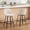 Linen-Beige, variant on ONEVOG 25.6" Swivel Bar Stools Set of 2,Faux Leather Upholstered Counter Stools with Full Back,Modern Counter Height Bar Stools with Black Metal Legs,Black
