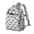 thumbnail image 2 of Chicken backpack with colorful rooster motifs, roomy backpack for school, perfect back to school gift, 2 of 6
