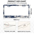 thumbnail image 3 of GZHJMY Marble Pattern Car License Plate Frame, 2 Pack Aluminum License Plate Holder with Screws for Men Women License Plate Cover-Round Hole Decorative, 3 of 7