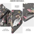 thumbnail image 6 of CROPD Colorful Pug Dog Pajama shorts Mens Lounge Sleep Shorts Straight-Fit Men Pajama Bottoms with Drawstring & Pockets, 6 of 7