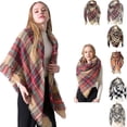 thumbnail image 2 of Bufanda y chal para mujer, bufandas de invierno para mujer, bufanda tipo manta, bufanda de tartán, 2 of 5