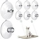 thumbnail image 1 of Ventana de vidrio nido de gato hamaca ventosa 2 estilos 8 agujeros anillos cruciformes fuerte succión transparente TUNC Sencillez, 1 of 5
