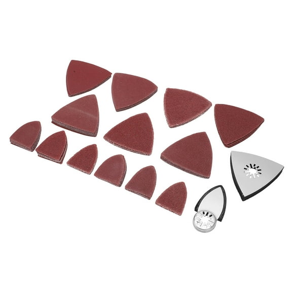 Oscillating Tool Sanding Pad Kit, ABS 60 80 120 180 240 Grit Oscillating Tool Pad Deburring Industrial 102Pcs For Sanders