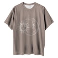 thumbnail image 4 of Tops Retro Para Hombres Y Mujeres Vintage Drop Manga Corta Patrón Estampado Casual Manga Corta Gradiente Tie-Dye Estampado Blusa Odeerbi ODB180209, 4 of 8