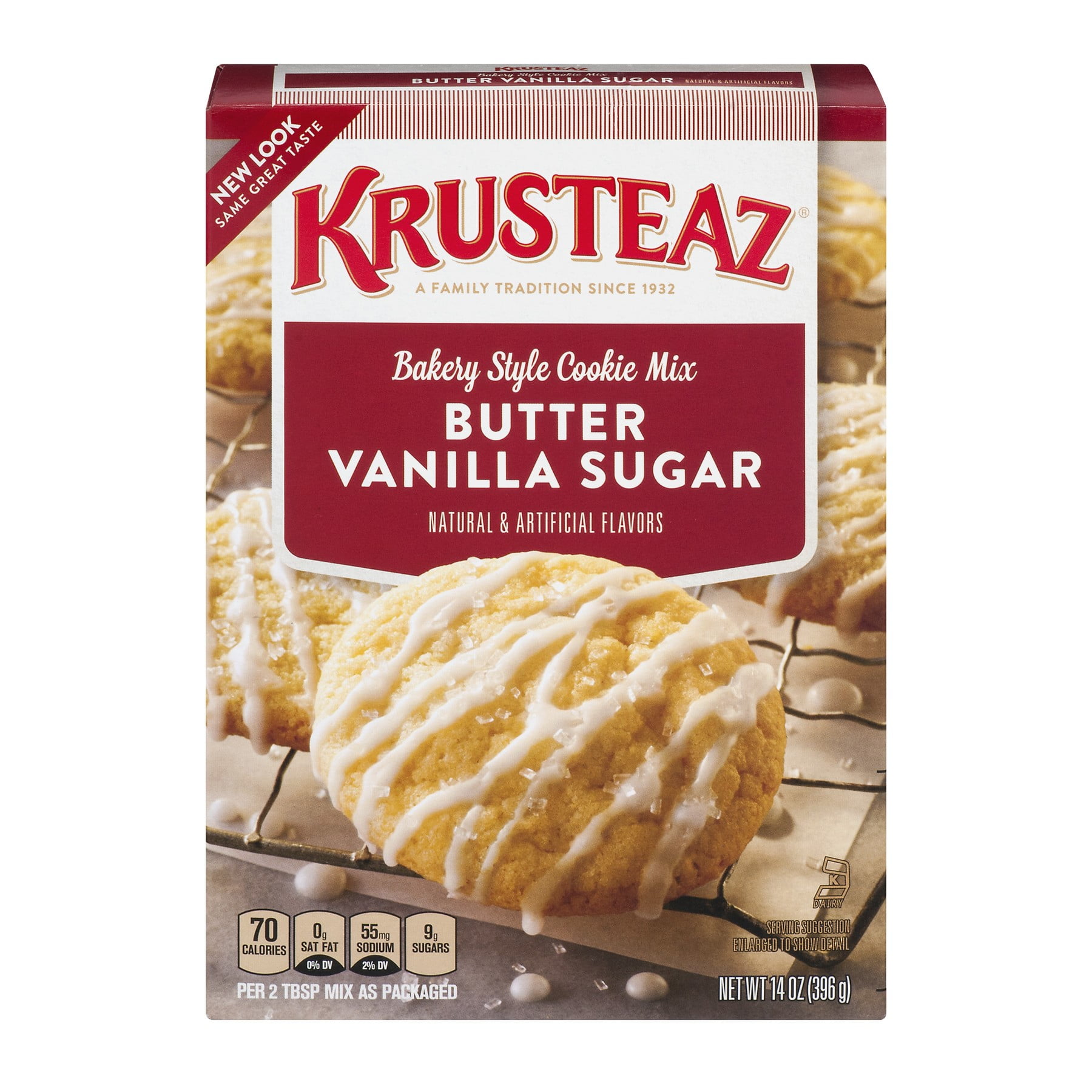Krusteaz Bakery Style Cookie Mix, Butter Vanilla Sugar, 14Ounce Box
