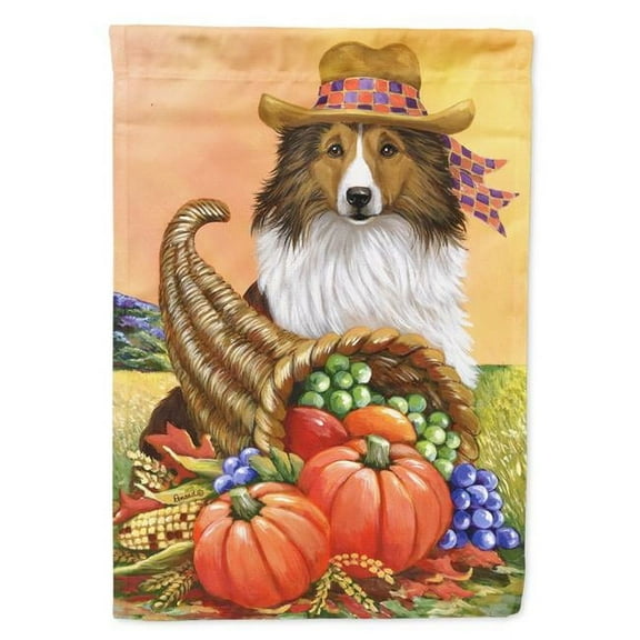 11 x 0.01 x 15 in. Sheltie Autumn Garden Flag