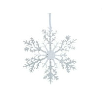 Beautynvta Clear Crystal Christmas Ornaments for Tree Decorations, Hanging Acrylic Snowflake Icicle Ornaments, Christmas Tree Pendants Holiday Party Decoration Pendants
