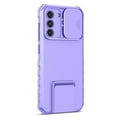 thumbnail image 6 of JTCASES for Samsung Galaxy A03S Case, Sliding Camera Cover & Foldable Kickstand Shockproof Corners Anti-fall Rugged Anti-slip PC TPU Heavy Duty Protective Hybitd Shell - Purple, 6 of 12