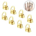 thumbnail image 2 of 8pcs Open Design Adjustable Stainless Steel Fingerpicks Acoustic Guitar Banjo Finge Picks Stringed Musical Instrument Accessory, 2 of 7