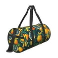 thumbnail image 3 of Gaeub Fresh Orange Lightweight Travel Cylinder Bag Gym Tote Bag Sports Training Duffle Bag with Pockets and Straps, 3 of 8