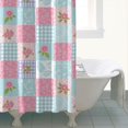 thumbnail image 4 of Pioneer Flower Floral Print Pattern Shower Curtain 72"x84", Bathroom Decorative Shower Curtain Set with 12 Hooks, Waterproof Washable, 4 of 6