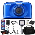 thumbnail image 1 of Nikon COOLPIX W100 Digital Camera(Blue) - Case, 16GB SD, Tripod, Case, and More Nikon 26516-02, 1 of 6