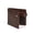 coffee, variant on Genuine leather men's slim bifold wallet retro handmade front pocket wallet thin wallet