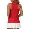 thumbnail image 6 of Hearthz Women's Sleeveless Golf Polo Shirts Quarter Zip Collared Gym Shirts Women Quick Dry Workout Tennis Womens Polo Shirts, 6 of 8