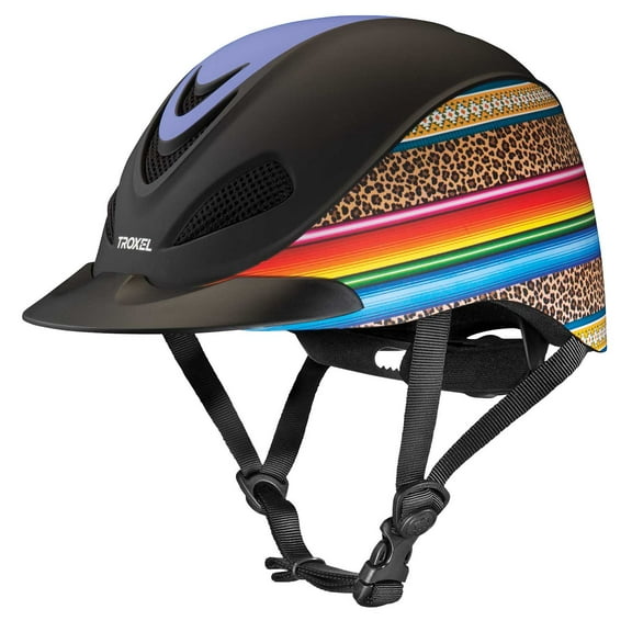 Troxel Dynasty Riding Helmet: Safe, Stylish, & Comfortable for Equestrians Leopard/Aztec/Serape / XS
