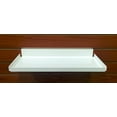 thumbnail image 2 of Metal Slatwall Shelf w/ .5" H Lip, 7.5" D x 15.5" L - Ivory, 10 Pack, 2 of 4