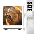 thumbnail image 2 of Digital Bathroom Scale with Large LCD Display,High Capacity Scale 400 lbs High Precision body fat scale-Majestic Lion Roaring In The Savannah, 2 of 4